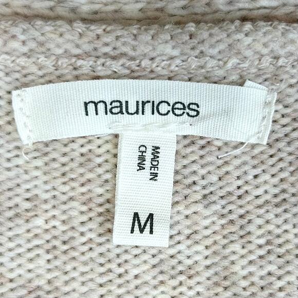 Maurices Gold Tinsel Star Knit V-Neck Cardigan - Picture 7 of 8